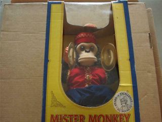 Vtg Mister Monkey Mechanical Musical Toy 1999 Charms Co