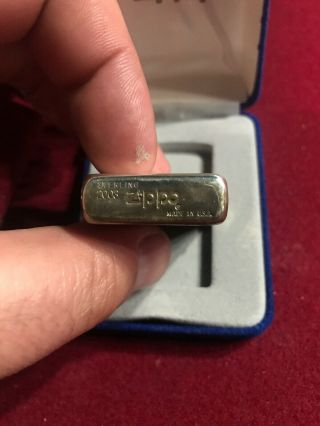 Vintage Sterling Silver Zippo Lighter 2