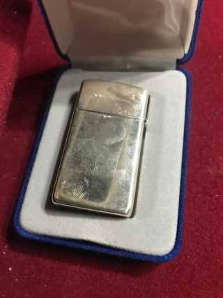 Vintage Sterling Silver Zippo Lighter 3