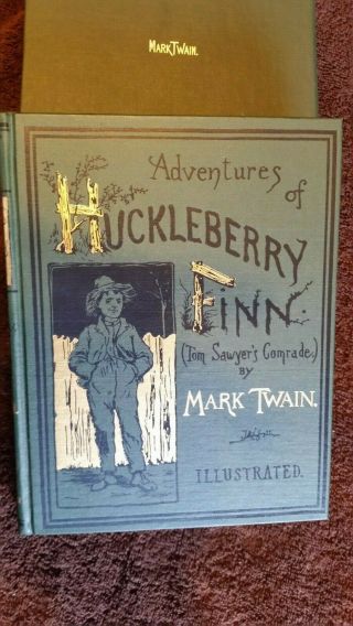 First Edition Library Adventures Of Huckleberry Finn Mark Twain Facsimile In Sli 3