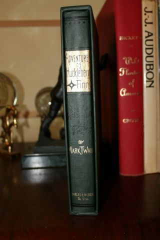 First Edition Library Adventures Of Huckleberry Finn Mark Twain Facsimile In Sli 4