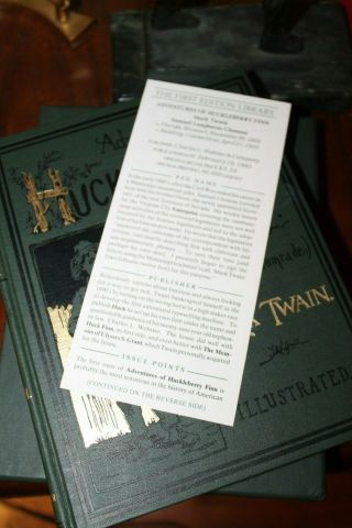First Edition Library Adventures Of Huckleberry Finn Mark Twain Facsimile In Sli 8