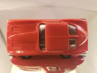 Vintage Aurora TJet 1356 ' 63 Corvette Slot Car in red 6
