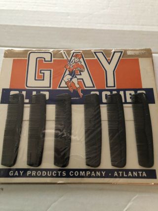 Vintage Gay Comb Display Advertising Store Sign Display 1940s