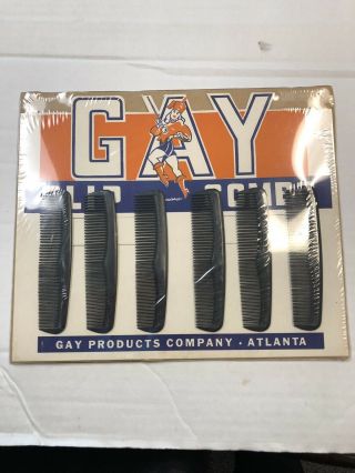 Vintage GAY COMB DISPLAY Advertising Store Sign Display 1940s 5