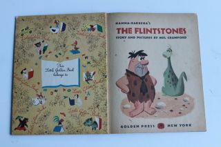 A Little Golden Book Hanna - Barbera ' s The Flinstones Vintage 1961 4