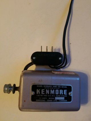 Vintage Sears Kenmore Sewing Machine Motor 3 Prong Pin