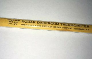 Vintage Kodak Darkroom Thermometer