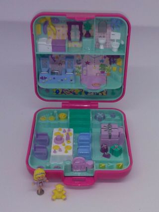 Vintage Bluebird Polly Pocket - 1989 - Partytime Surprise With Figure And Bear