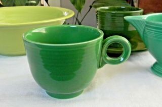 Vintage Fiesta Ware Medium Green Cup Homer Laughlin Very Good