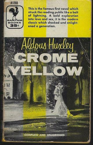 Crome Yellow By Aldous Huxley 1955 Vintage Paperback
