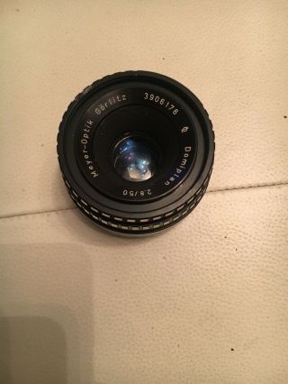 Vintage Meyer - Optik? Domiplan Automatic Prime Lens 50mm F2.  8 In M42 Screwmount