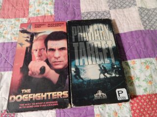 The Dogfighters,  Primary Target (vhs X 2) Vtg.  Action (robert Davi).