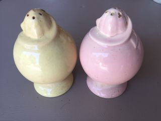 Lu Ray Vintage Pastel Color Salt And Pepper Shakers
