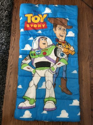 Vintage Disney Toy Story Woody Buzz Sleeping Bag