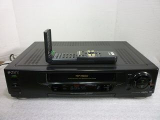 Sony Vcr Slv - 740hf Hifi Stereo Player Recorder W/ Remote Serviced