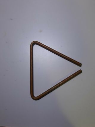 Vintage 7 And 1/2 Inch And Hammered Bronze Grover Triangle