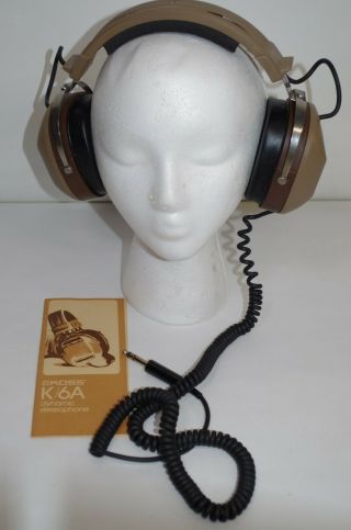 Koss K/6a Vintage Hifi Audiophile Dynamic Stereo Headphones