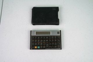 Hewlett Packard Hp 11c Scientific Calculator W Leather Case