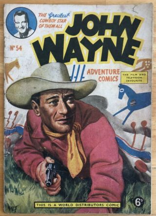 John Wayne Adventure Comics 54 World Distributors Limited British Edition G/vg