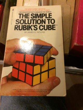 Vintage 1981 The Simple Solution To Rubik 