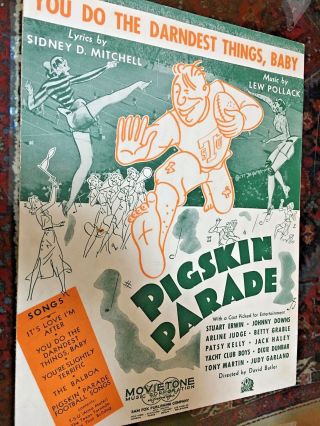 Vintage Sheet Music “pigskin Parade” (8)