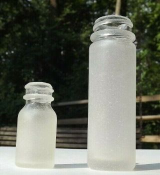 Two Sea Glass Vtg Bottles Ii