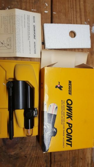 Vintage Weaver Quick Point R - 1 Red Dot Rifle Sight