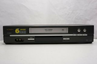 Hitachi Vt - Fx665a Vcr Video Cassette Recorder 6 - Head Hi - Fi Stereo No Remote