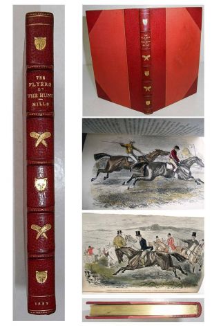 1859 1st Fox Hunting The Flyers Of The Hunt Horse Riding Fine Binding John Leech