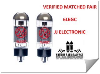 (2x) 6l6gc Jj / Tesla Audio Output Tubes - Verified Matched Pair