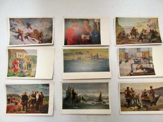 Soviet Russia Postcards (set Of 45 In Pack) From The 1939 York World 