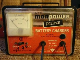 Vintage 6/12 Volt 6 Amp Car Battery Charger