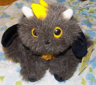 Vtg 10 " Tall La Oof Owl Beaver Horned Mystical Creature Plush Toy 80s W/ Tag