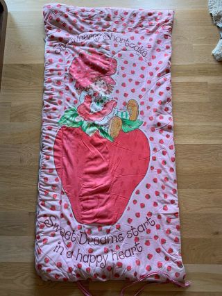 Vintage Strawberry Shortcake Sleeping Bag