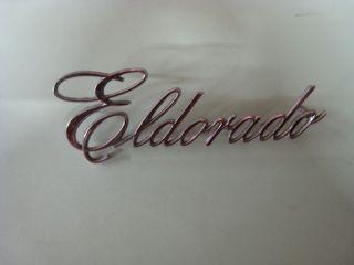 Vintage Cadillac Eldorado Script Emblem P/n 1498995