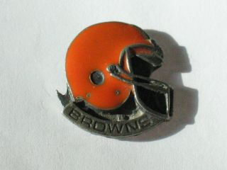 Vintage Cleveland Browns Football Helmet Metal Pin - Vintage