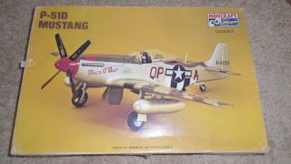 Vintage Hasegawa Minicraft 1086 P - 51d Mustang 1/32 Model Open Box Still Attached