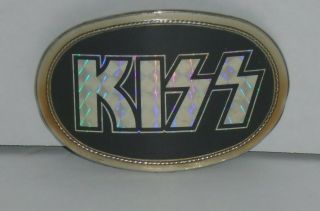 Kiss 1977 Vintage Aucoin Prism Logo Buckle - Frehley Criss Simmons Stanley (bb1)