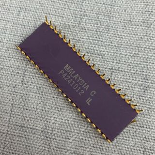 Vintage IBM Intel Purple Ceramic & Gold C8087 - 3 Math Co - Processor Chip 4
