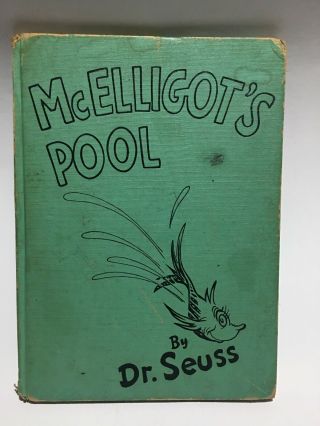 Vintage Mc Elligots Pool Book By Dr.  Seuss 1947