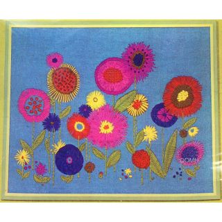 Springbok Field Of Flowers Vtg Crewel Kit Flower Power Retro Mid Century Color