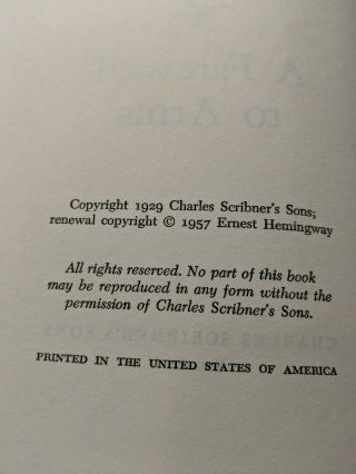 Set Of 3 Vintage Ernest Hemingway Hardcover Books 1954 - 1968 Charles Scribner ' s 3