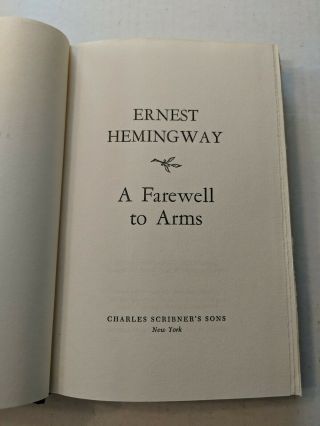 Set Of 3 Vintage Ernest Hemingway Hardcover Books 1954 - 1968 Charles Scribner ' s 4