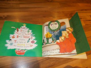 Vintage 1950 ' s POOCHY THE CHRISTMAS PUP Pop Up Christmas Book by Beth Vardon 2