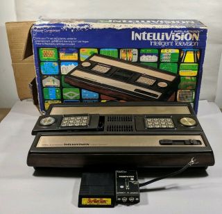 Mattel Intellivision Box Vintage Computer Video Game Console & Burgertime