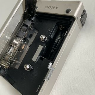 vintage Sony Stereo Cassette - Corder Recorder WM - R2 Recording Walkman silver body 7