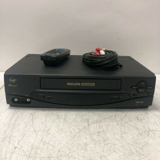 Philips Magnavox Vcr Plus 4 Head Vrz242at22 Vcr Vhs Recorder With Remote