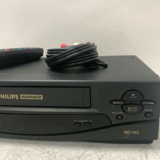 Philips Magnavox VCR Plus 4 Head VRZ242AT22 VCR VHS Recorder with Remote 3