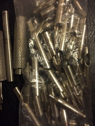 vintage Tattoo Machine Grips,  Tips And Tubes 3